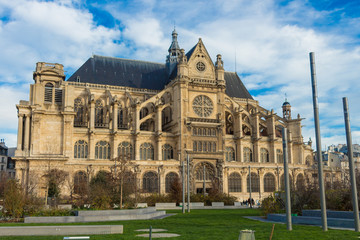 Fototapeta premium Paroisse Saint-Eustache in Paris, France