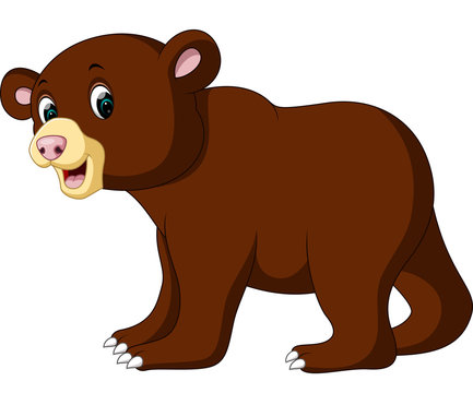 Cartoon funny bear

