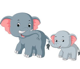 Cute elephant cartoon

