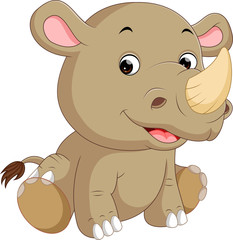 cute rhino cartoon

