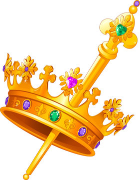 Mardi Gras Crown And Scepter