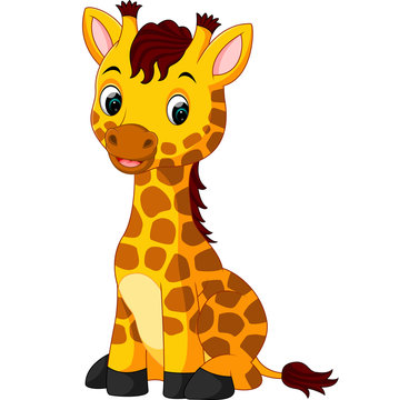 Cute giraffe cartoon

