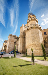 Obraz premium Scenic view of the famous Olite castle, Navarra, Spain.