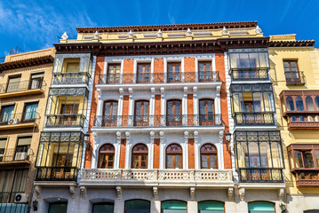 Naklejka premium Traditional buildings in Toledo - Spain