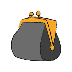 Wallet icon. Money financial item commerce market and buy theme. Isolated design. Vector illustration