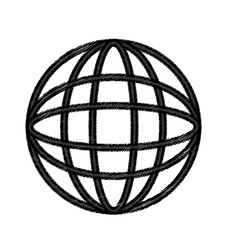 Global sphere symbol icon vector illustration graphic design