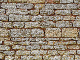 Limestone rustic home wall, sandstone surface background