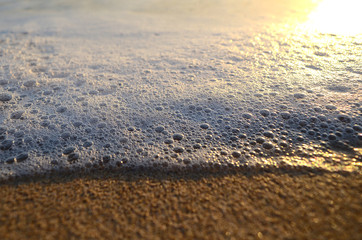 foam and sand  