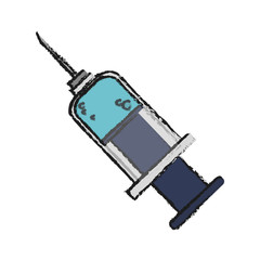 Injection icon. Medical health care hospital and emergency theme. Isolated design. Vector illustration