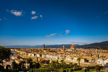 Obraz na płótnie Canvas Panorama miasta florencja włochy