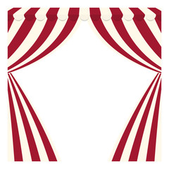 circus curtain raises icon vector illustration graphic design