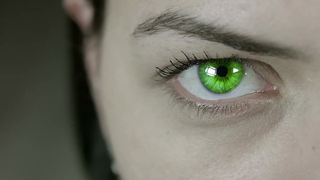 Dangerous Female With Green Eyes