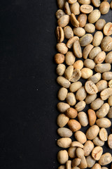 raw green coffe beans