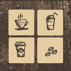 Vector logos for restaurants, coffee, Turk coffee