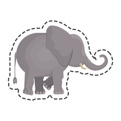 india culture elephant isolated icon vector illustration design