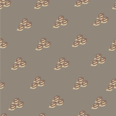 Vector seamless pattern of coffee beans