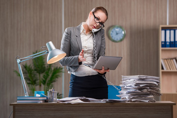 Businesswoman working in the office