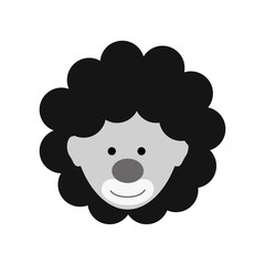 Circus clown cartoon icon vector illustration graphic design