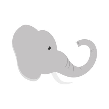 isolated elephant cartoon icon vector illustration graphic design