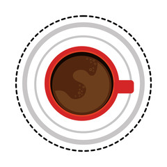 delicious coffee cup drink vector illustration design