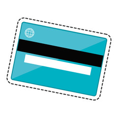 Fototapeta premium credit card isolated icon vector illustration design