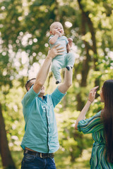 Fototapeta premium Family on a walk