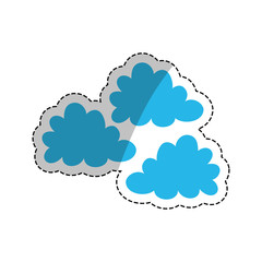 Clouds weather sky icon vector illustration graphic design