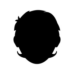 Faceless men cartoon icon vector illustration graphic design