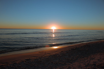 Fototapeta na wymiar Beautiful Beach Sunset in Panama City Beach, Florida