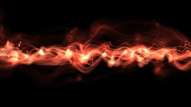 Slowly flowing abstract 3d particles background animation
