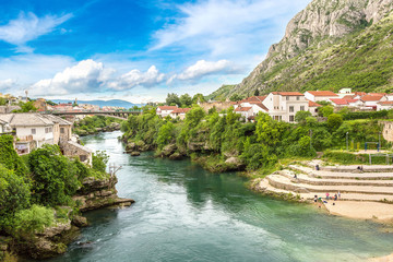 Historical center in Mostar