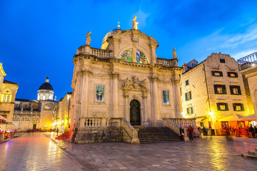 Fototapeta na wymiar Saint Blaise Church in Dubrovnik