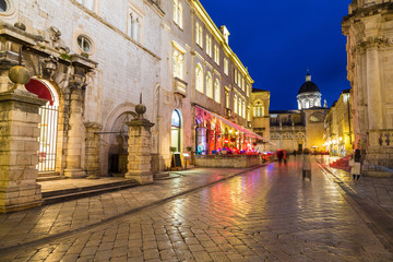 Walking street in Dubrovnik
