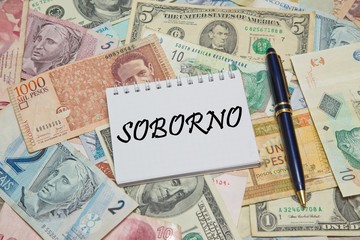 Notebook page with SPANISH text 