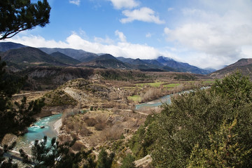 Fototapeta na wymiar Janovas Abandoned Village in Huesca, Spain