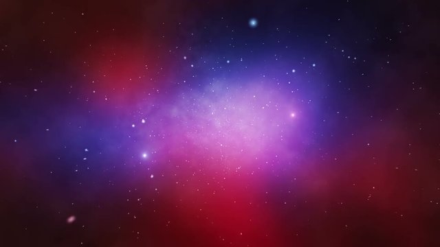 Space journey animation