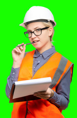 Female worker portrait
