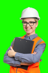 Female worker portrait