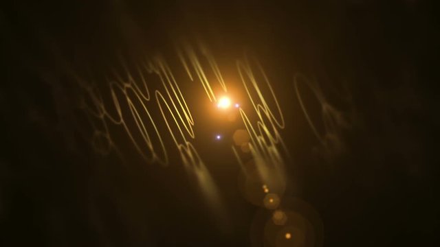 Rotating Circle Shapes With Lens Flare Effects Background Animation