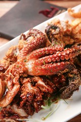 octopus with chicken, 문어치킨