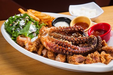 octopus with chicken, 문어치킨