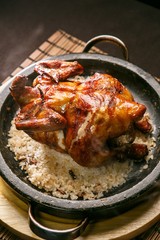 누룽지통닭, nurungji tongdak, crust of overcooked rice
