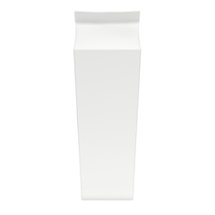 Milk or juice box. Retail package mockup. 3d render illustration isolated on white.