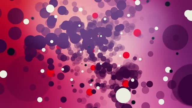 Abstract colorful 3d particles background animation