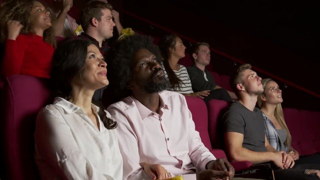 Audience In Cinema Watching Film Shot On R3D