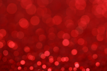 Red tone blur bokeh light background