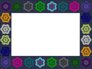 кружевные цветы. растительный узор