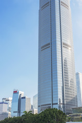Obraz premium Modern office buidling in Hong Kong city