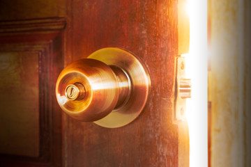Open door knobs light. open vision.