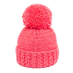 вязаная красная шапка